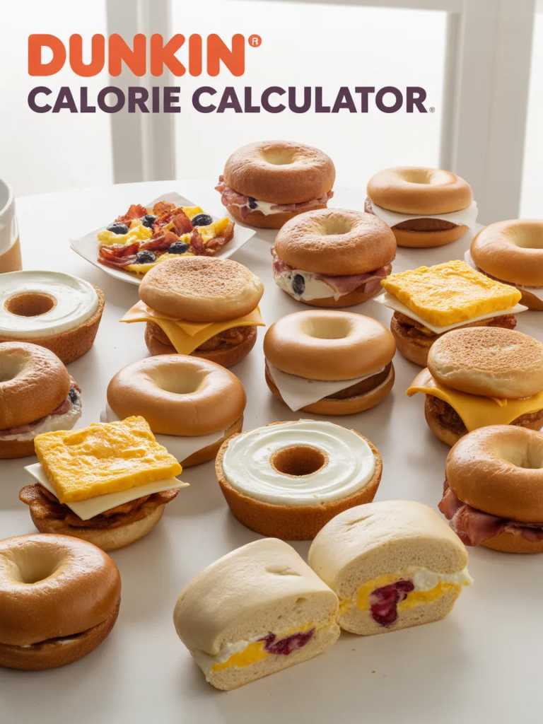 dunkin calorie calculator 