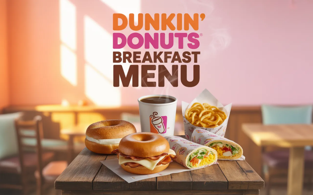 Dunkin Donuts breakfast menu